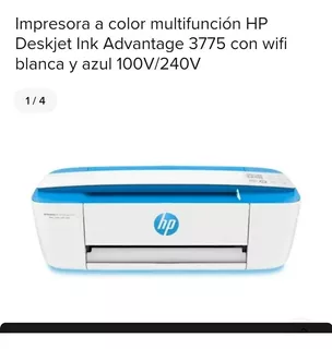 Impresora Hp Deskjet 3775 Con Wifi