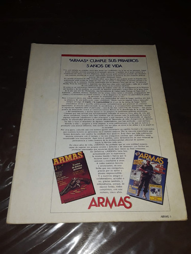 Lote De 9 Revistas Antiguas Armas (origen España) (Usado)