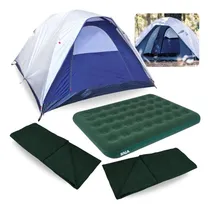 Comprar Barraca Dome 3 1800mm + Colchao Inflável + 2 Sacos De Dormir