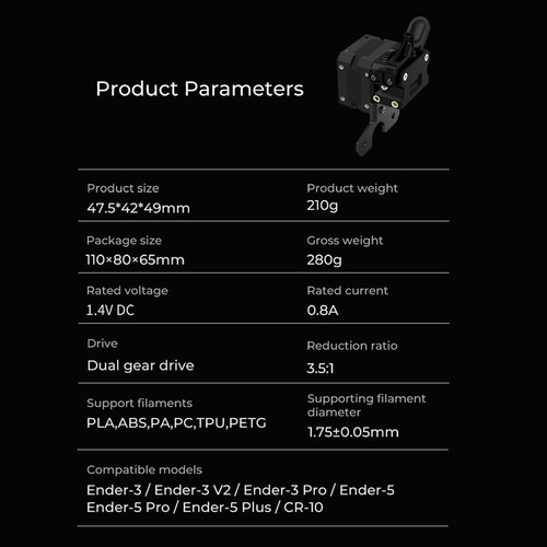Kit De Extrusora Para Impresora 3d Pro/ender-5/ender-5 High