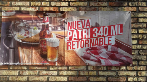 Lona De Cerveza Patricia Publicidad En Front Vinilo.////////