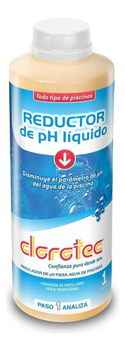 Reductor De Ph Liquido Clorotec 1 Lt Pileta Piscina Pintumm