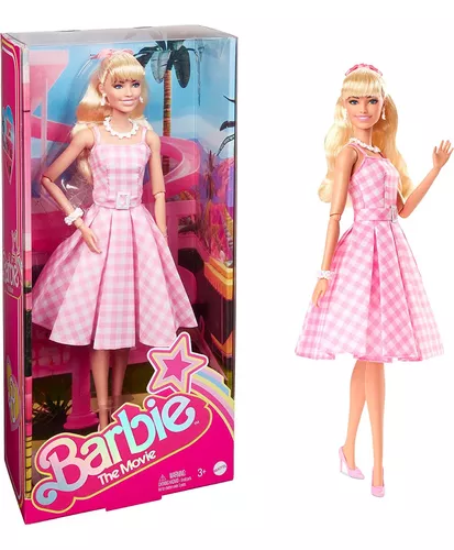 Muñeca Barbie La Pelicula Margot Robbie Pink Dress