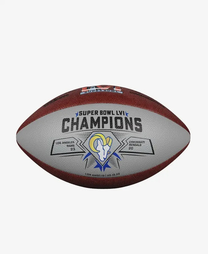 Balon De Americano Wilson Superbowl Lvi Champs Rams Nfl