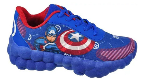 Zapatillas Marvel Capitán América Base Burbuja Original Dxt