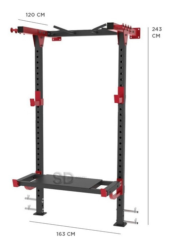 Media Jaula Muralla Mounted Rack 75*75*2mm Tts Mod 8104a