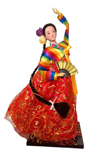 Figura De Kimono De Geisha, Muñeca Hanbok Estilo 27