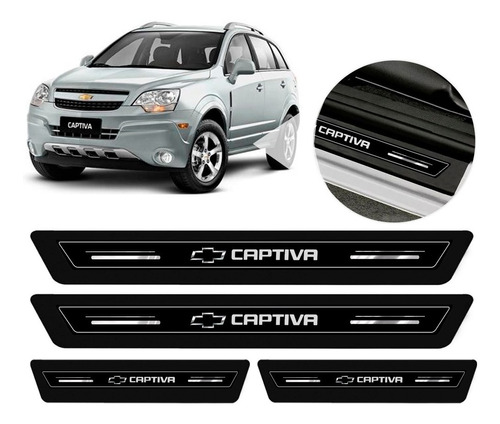 Soleira Protetor Porta Platinum Gm Captiva 2008 2009 2010 20