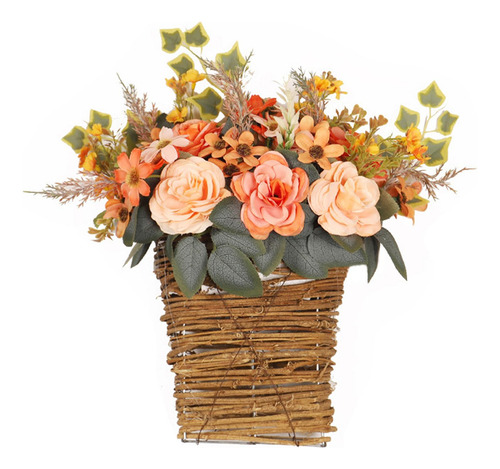 Corona De Cesta De Flores Hermosa Decorativa Para
