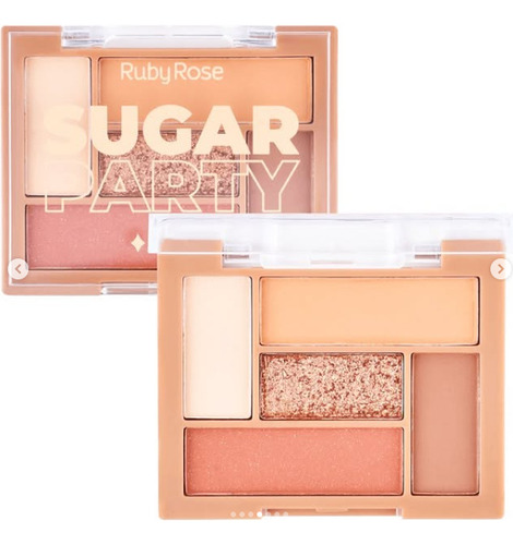 Mini Paleta De Sombras Ojos Such A Palette Ruby Rose 5 Tonos Sugar Party