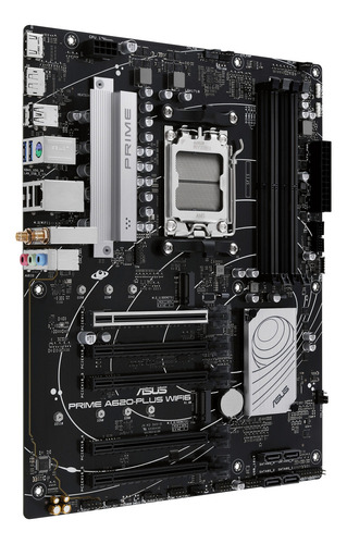 Placa-mãe Asus Prime A620-plus Wifi6 Ddr5 Am5 Pcie 4.0 cor preta