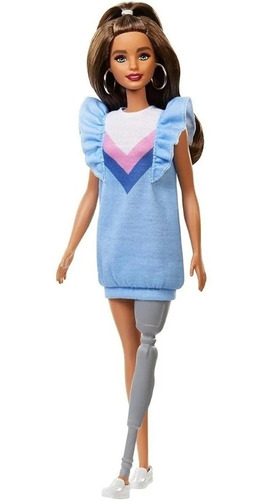 Muñeca Barbie Fashionista Con Prótesis