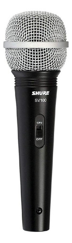 Micrófono Shure Sv100 Dinámico Cardioide Negro/plateado