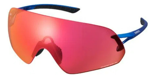 Gafas Shimano Aerolite, lentes Ridescape Road, azul, color de lente: rojo