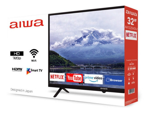 Imagen 2 de 6 de Smartv 32 Aiwa Wifi Netflix Youtube Prime Video Hd