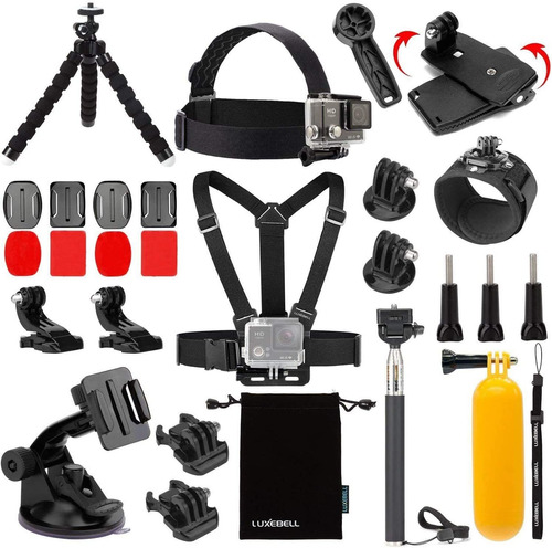 Kit De Accesorios Luxebell, Compatible Con Cámaras De Acción