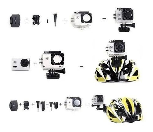 Camara Deportiva Ultra Hd Sumergible Tipo Go Pro + Regalo Sd