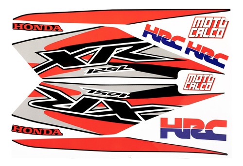 Kit Calcos P/ Honda Xr 125l Gráficas Alta Calidad Motocalco