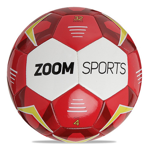 Balón Rojo Futbol De Salon Academy Quatro N°4 Zoom Spotrs