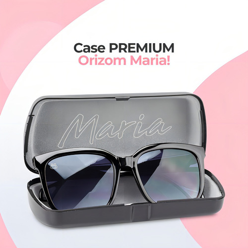 Óculos Sol Feminino Maria Quadrado Premium + Case G3