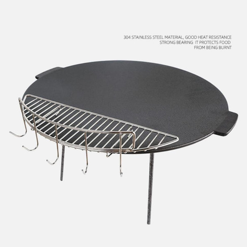 Semicírculo Barbacoa Red Sartén Multiusos Barbacoa
