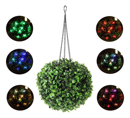 2x Bola De Hierba Impermeable Led Luz Colgante Linterna
