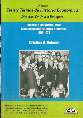 Rolandi - Proyecto Economico 1973 Condicionantes Extern&-.