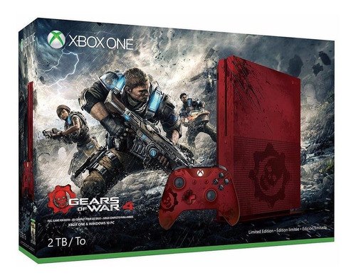 Xbox One S 2tb Gears Of War 4 Limited Edition Bundle