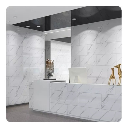Pack De 5 Láminas Autoadhesiva Tipo Mármol Para Pared