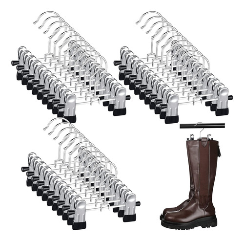 30 Ganchos De Acero Con Clips Ajustables - Organizador Multi