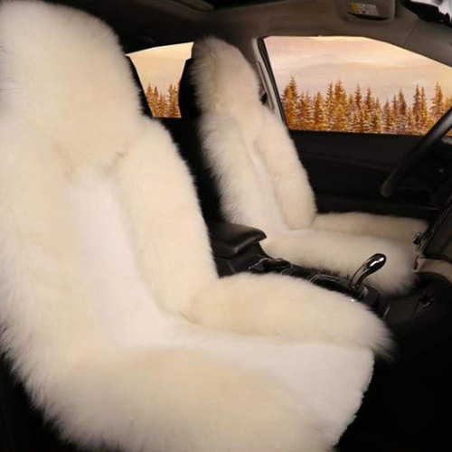 Fordecore 1pack Sheepskin Seat Cushion Cover, Winter Warm Au