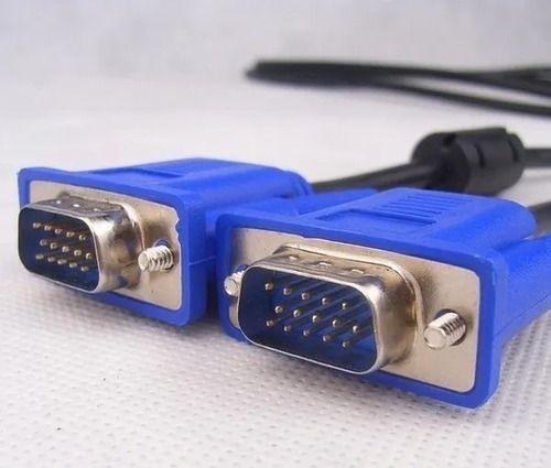 Imagen 4 de 4 de Cable Vga Macho Macho 20 Metros De Largo 15 Pin Doble Filtro