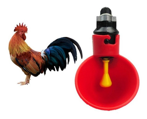 Imagen 9 de 9 de Bebedero Automático Taza + T(25mm) Aves Gallinas, Pollos X10