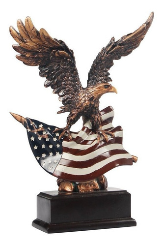 Estatua Aguila Libertad Orgullo Americano Escultura Oficina