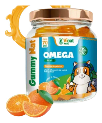 Omega 3 6 9 En Gomitas 70und En Pote Vidrio