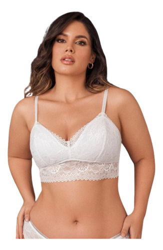 Bralette Colombiano Suave Para Busto Pesado Evozze