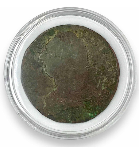 Moneda De Francia De 2 Soles Cobre Rey Luís Xvi Año 1793 (Usado)