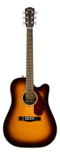 Guitarra Electroacústica Fender Classic Design CD-140SCE para diestros sunburst brillante