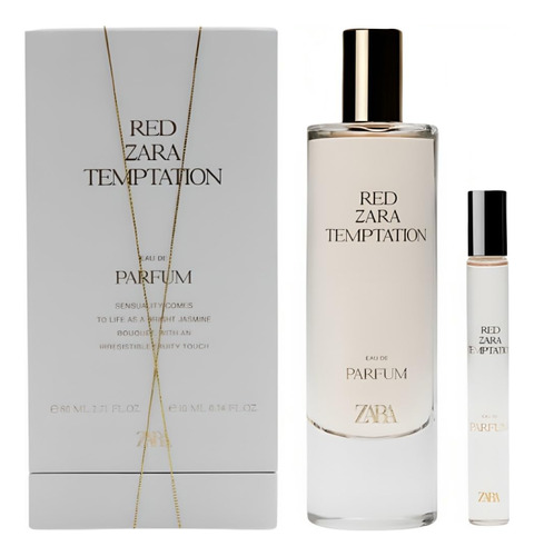 Zara Rojo Tentación Set 80ml (2.7 Fl. Oz) + 10ml Dhwpx