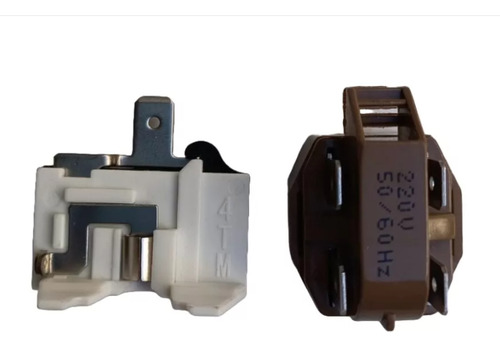 Kit De Arranque Heladera Relay Y Protector Termico Ptc 1/4