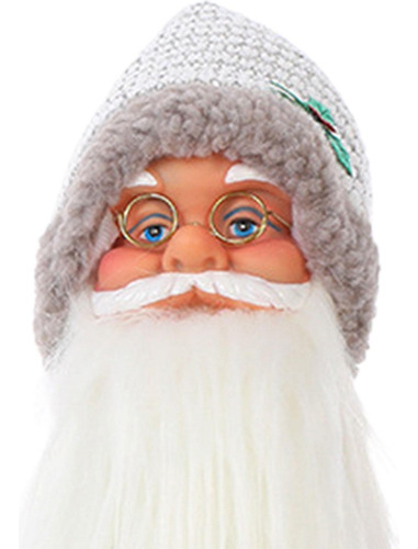 Funda Para Botella De Vino De Papá Noel, 30x9cm Barba Larga