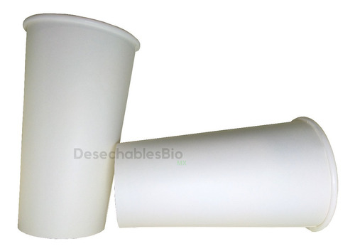 Imagen 2 de 5 de 50 Vasos 20 Oz. Con Tapa Para Café Biodegradable Papel Pla