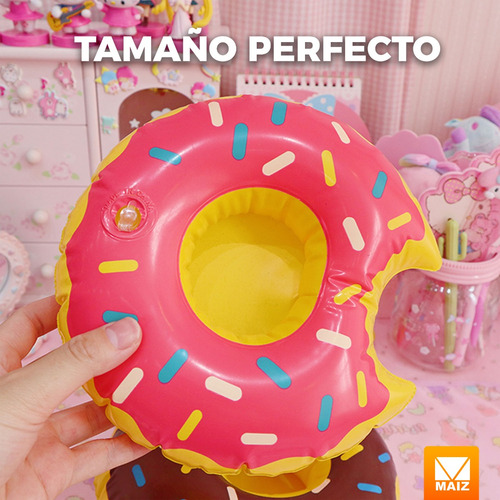 Portavaso Inflable Flotador Soporte Bebidas Alberca Sandia