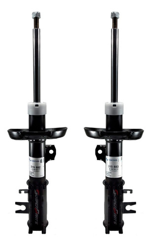 Imagen 1 de 4 de Kit Amortiguadores Delanteros Sachs Chevrolet Onix 2013+