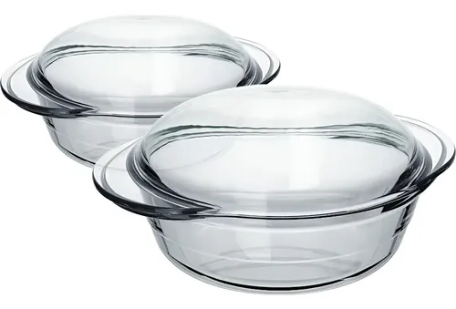 MARINEX CELEBRITY TERRINAS CONJUNTO DE 2 PEçAS TRANSPARENTE