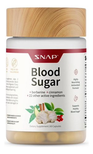 Mezcla De Azúcar En Sangre De Snap Supplements Botella