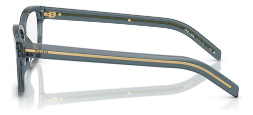 Armação Óculos De Grau Prada Pr B10v 17t1o1 55 Cor Oceano Transparente/ouro