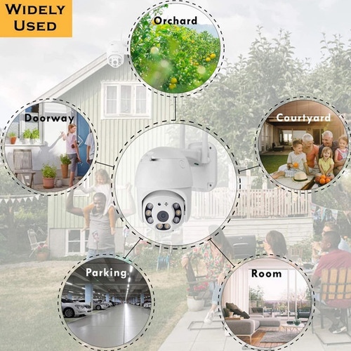 Imagen 7 de 8 de Camara De Seguridad Exterior Ip 1080p Full Hd Led Wifi Ptz