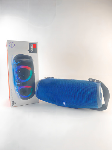 Altavoz de bajo portátil Bluetooth LED Xtreem3, color azul