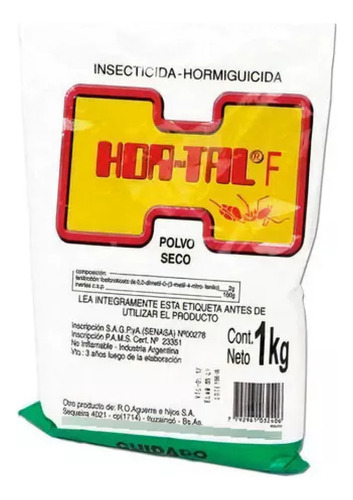 Insecticida Hormigas Hortal Polvo 1kg